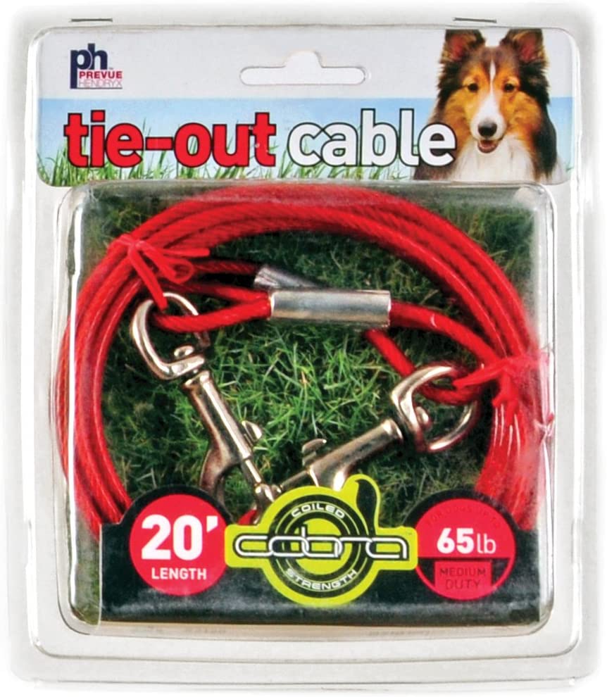 Prevue Pet Products 2120 Medium-Duty 20&#39; Tie-Out Cable