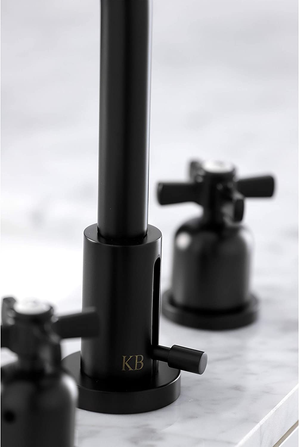 Kingston Brass FSC8930ZX Millennium Widespread Bathroom Faucet, Matte Black