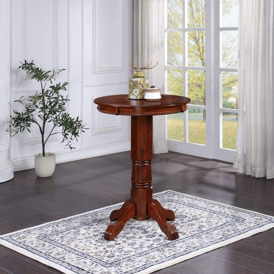 Boraam Florence English Tudor Pub Table, 42-Inch