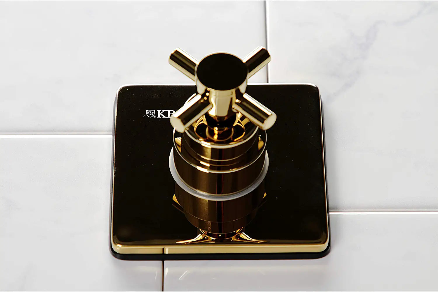 Kingston Brass KS3042DX Concord Three-Way Diverter Valve with Trim Kit, Polished Brass