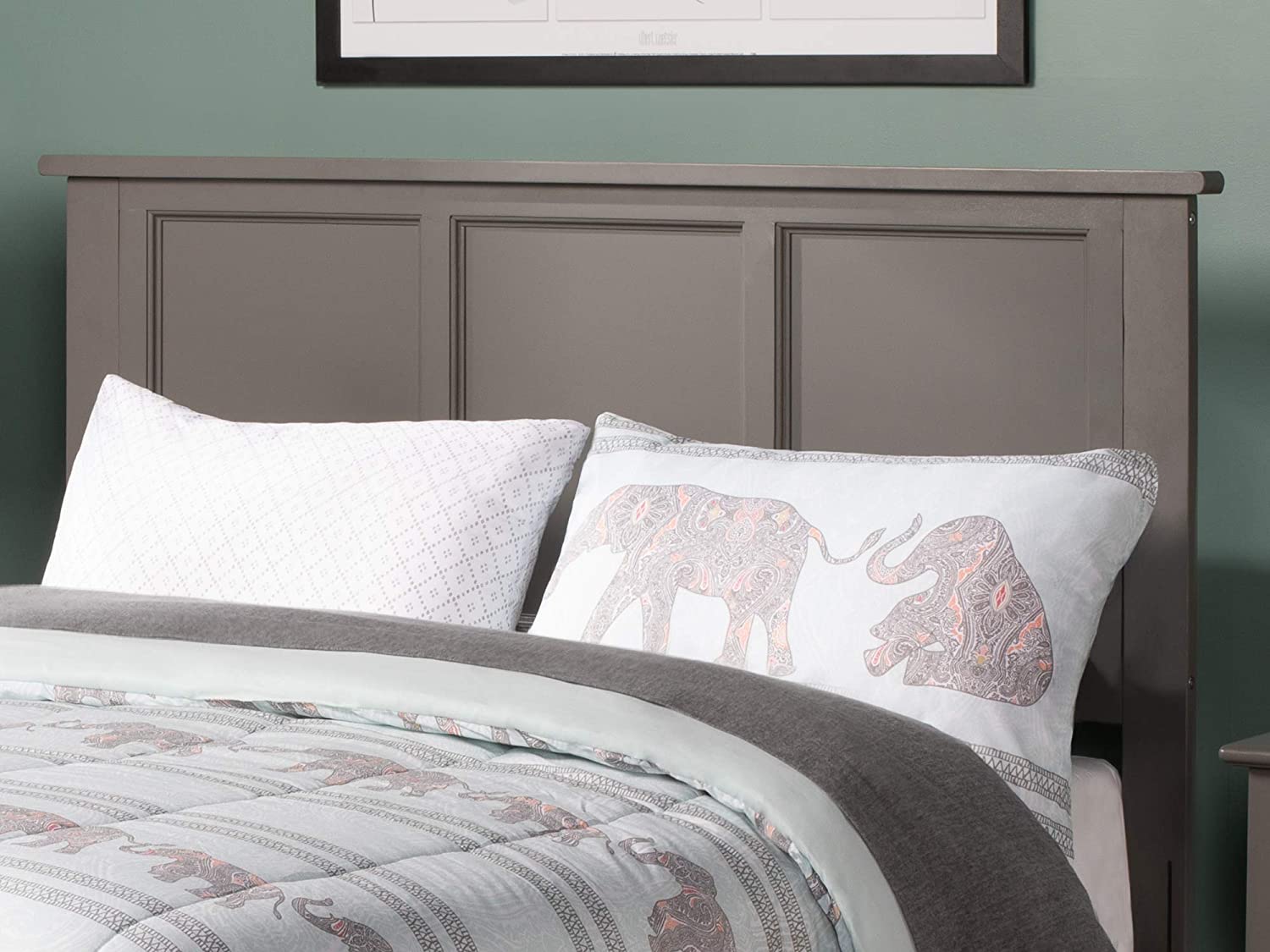 Atlantic Furniture AR286859 Madison Headboard, King, Grey