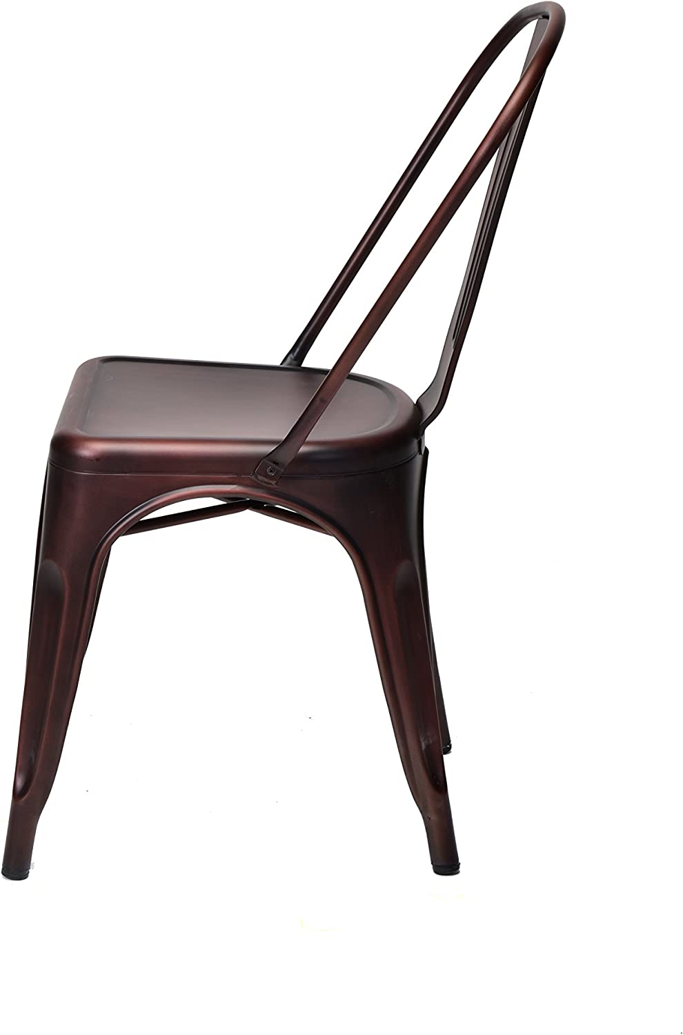 Commercial Seating Products Oscar Metal Dining Chairs, Rose Gold