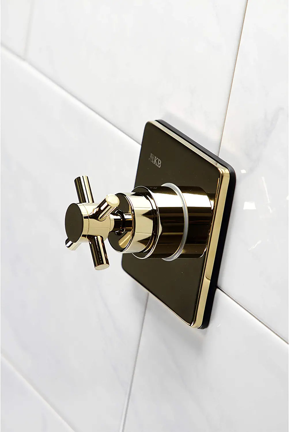 Kingston Brass KS3042DX Concord Three-Way Diverter Valve with Trim Kit, Polished Brass