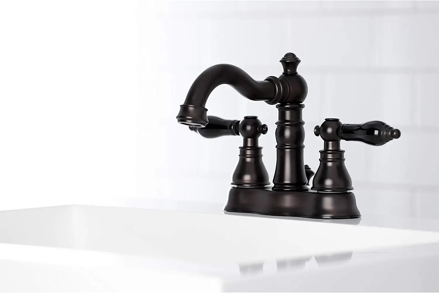 Kingston Brass FSC1605AKL Duchess 4&#34; Centerset Bathroom Faucet, Oil Rubbed Bronze