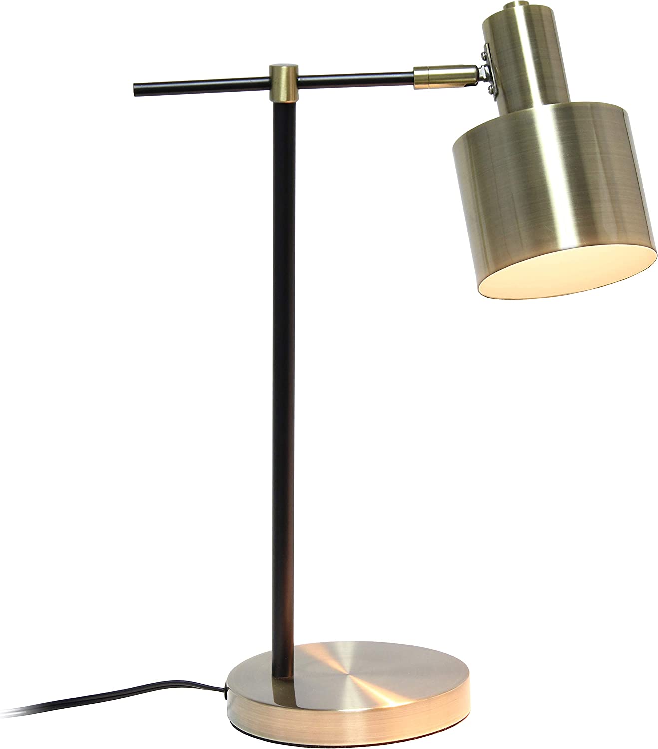 Simple Designs LT2074-RGD Metal, Rose Gold Table Lamp