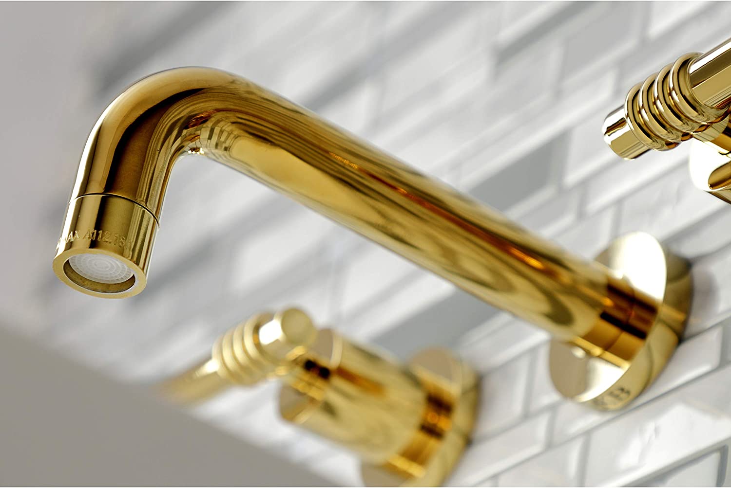 Kingston Brass KS8122ML Milano Bathroom Faucet, Polished Brass