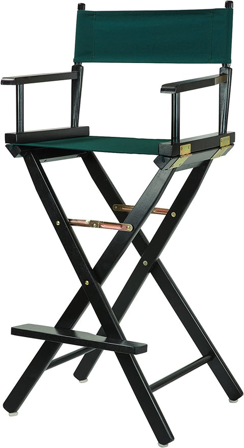 Baxton Studio Walnut and Black Buell Modern Bar Stool, 31.38&#34; x 18&#34; x 18&#34;