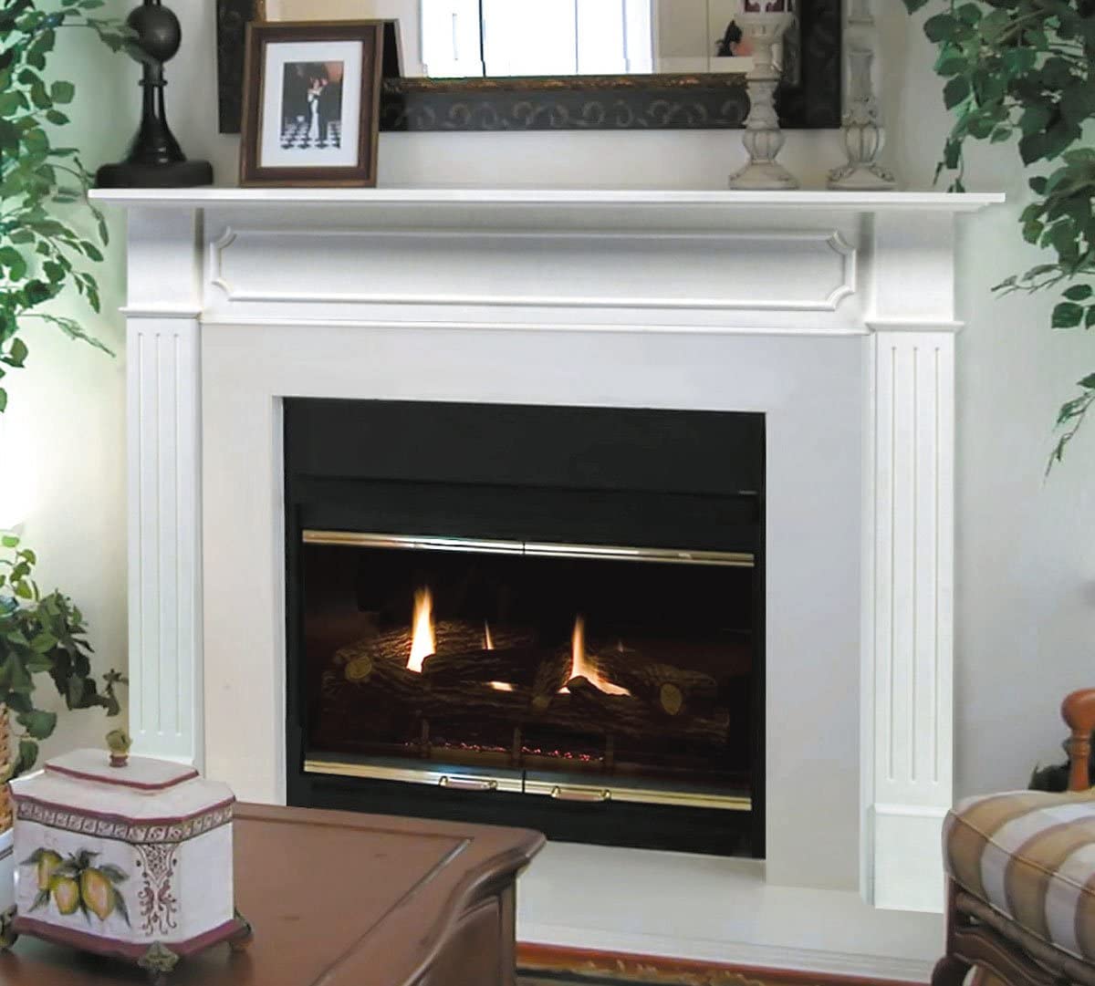 The Berkley 48 Fireplace Mantel MDF White Paint