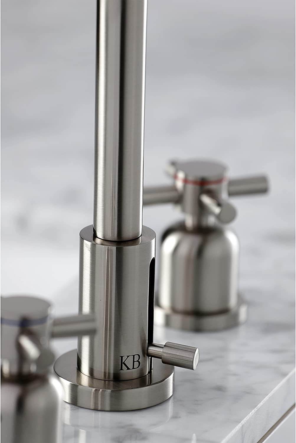 Kingston Brass FSC8958DX Concord Widespread Bathroom Faucet, Brushed Nickel