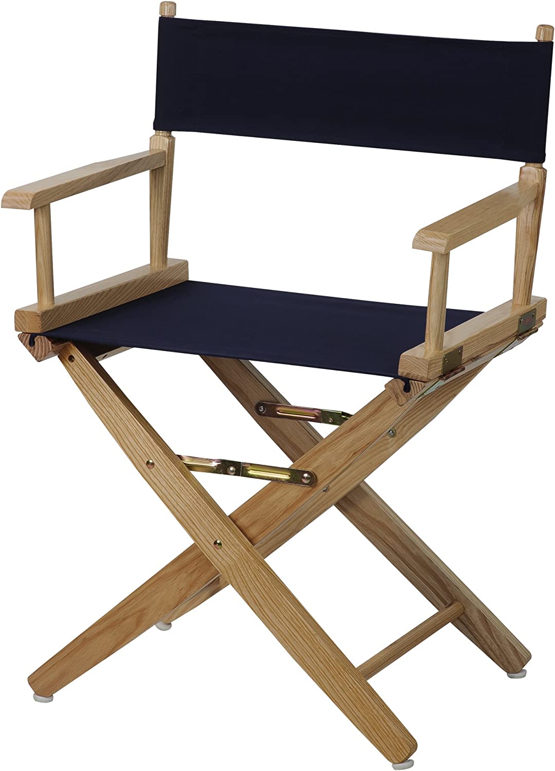 American Trails Extra-Wide Premium 18&#34; Director&#39;s Chair Natural Frame with Navy Canvas