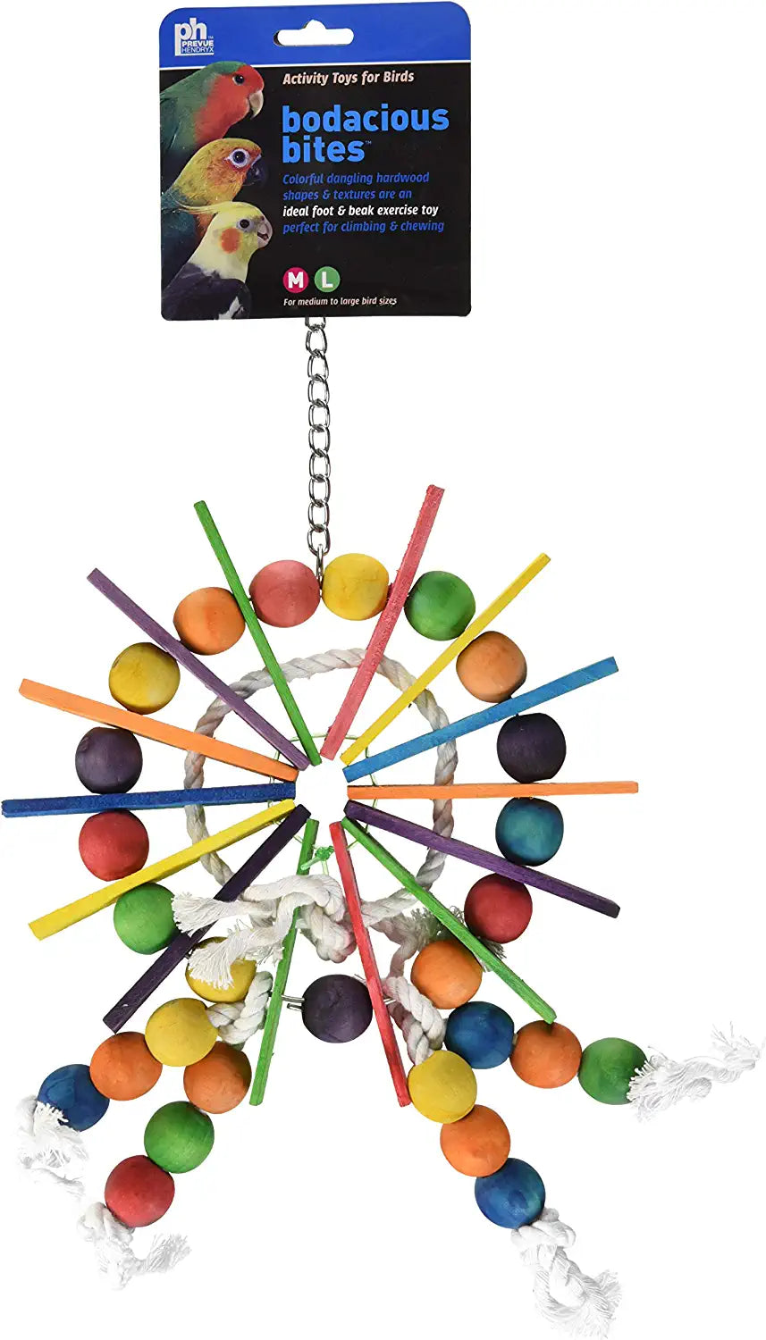 Prevue Pet Products 60957 Bodacious Bites Ferris Wheel Bird Toy, Multicolor