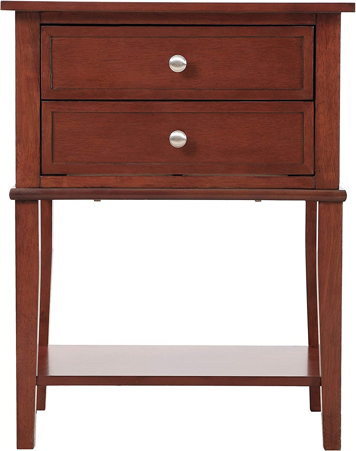 Glory Furniture Newton , Cappuccino Nightstand, SIDE TABLE 28&#34; H x 16&#34; W x 22&#34; D