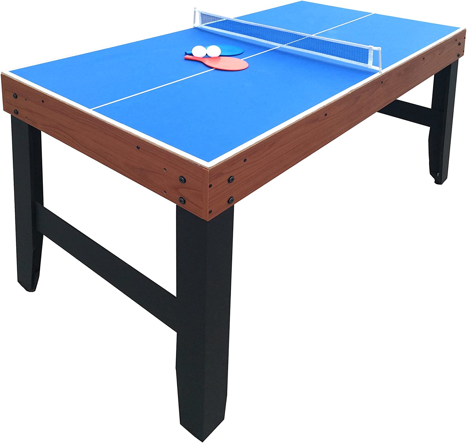 Hathaway Accelerator 4-in-1 Multi-Game Table with Basketball, Air Hockey, Table Tennis and Dry Erase Board for Kids and Families