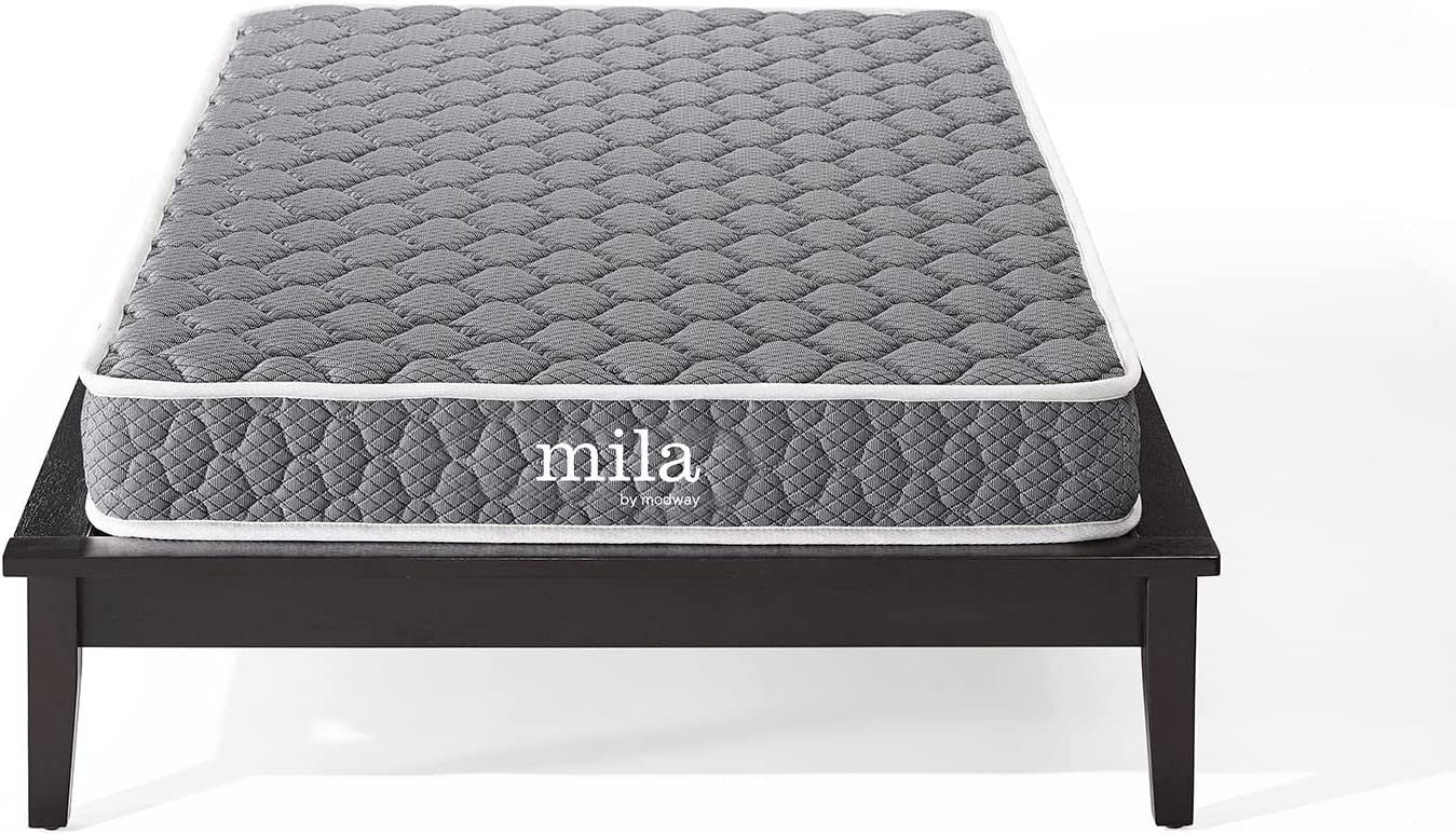 Modway Mila 6√É¬¢√¢‚Äö¬¨√Ç¬ù Twin Mattress - Firm 6 Inch Twin Mattress - 10-Year Warranty