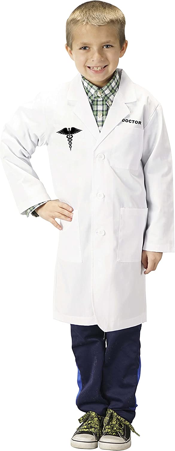 Aeromax 3/4 Length Jr. Doctor Lab Coat, Size 12/14, White