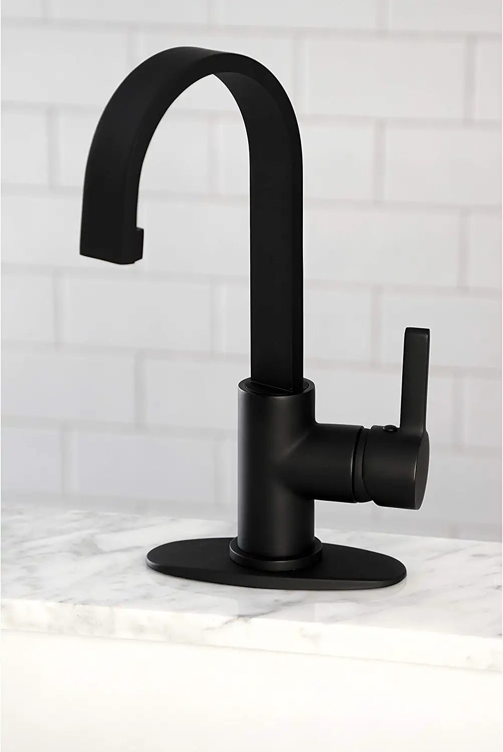 Kingston Brass LS8610CTL Continental Bar Faucet, Matte Black