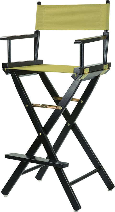 Baxton Studio Sitka Walnut and Black Modern Bar Stool