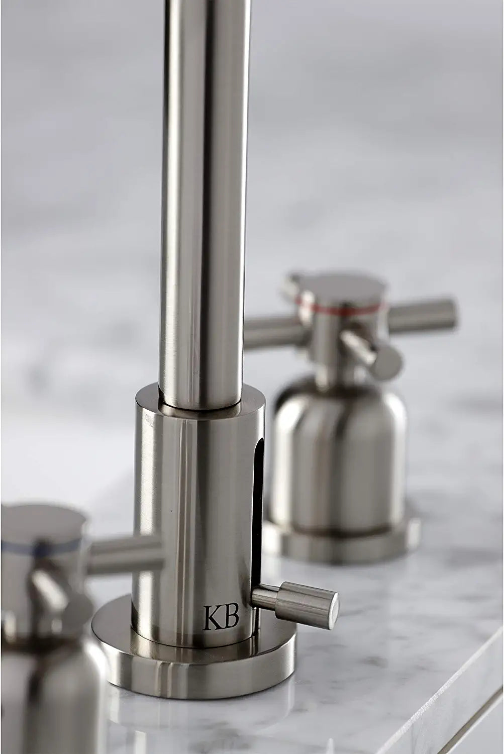 Kingston Brass FSC8938DX Concord Widespread Bathroom Faucet, Brushed Nickel