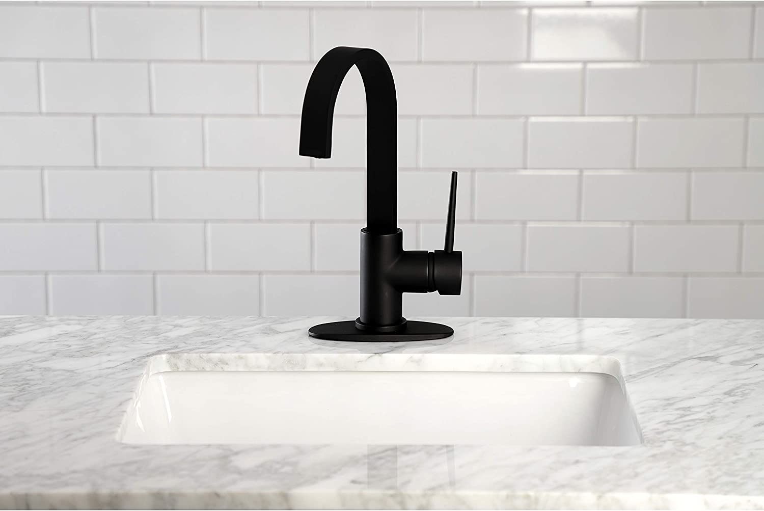 Kingston Brass LS8610NYL New York Bar Faucet, Matte Black