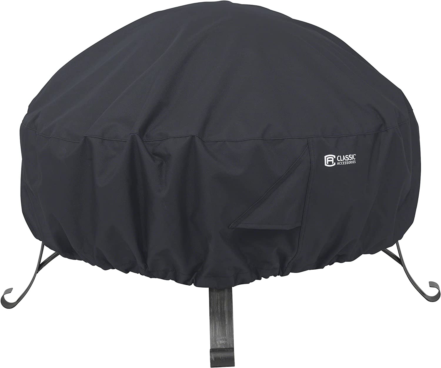 Classic Accessories Water-Resistant 30 Inch Round Fire Pit Cover, Patio Furniture Covers