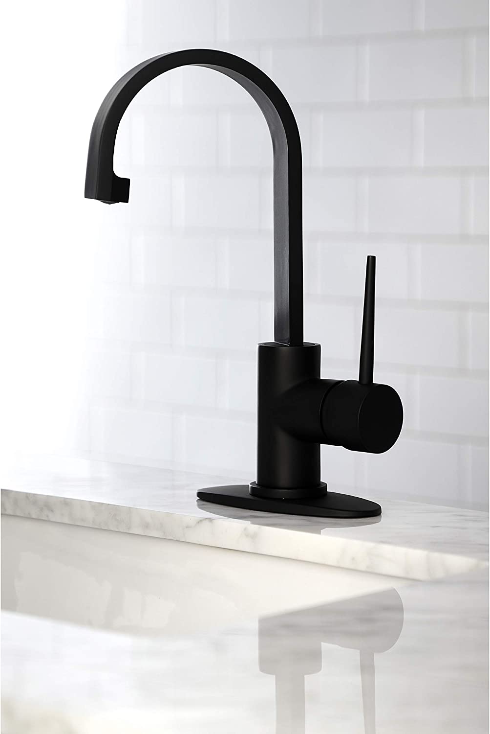 Kingston Brass LS8610NYL New York Bar Faucet, Matte Black