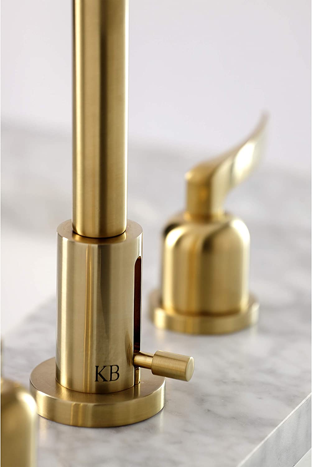 Kingston Brass FSC8933EFL Centurion Widespread Bathroom Faucet, Brushed Brass