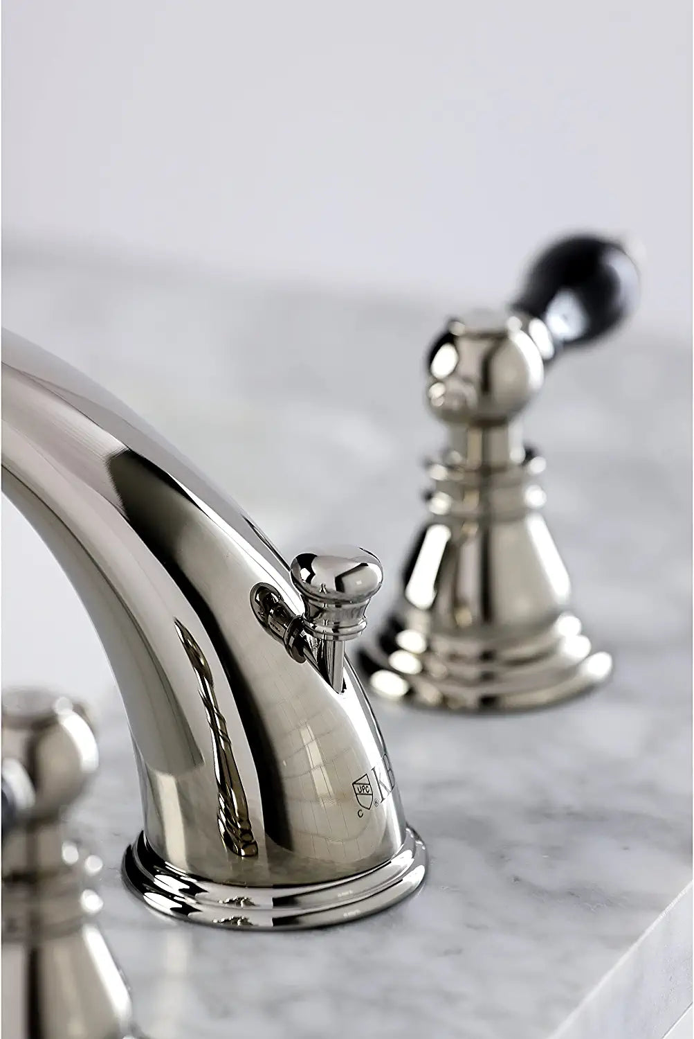 Kingston Brass KB966AKLPN Duchess Widespread Bathroom Faucet, Polished Nickel