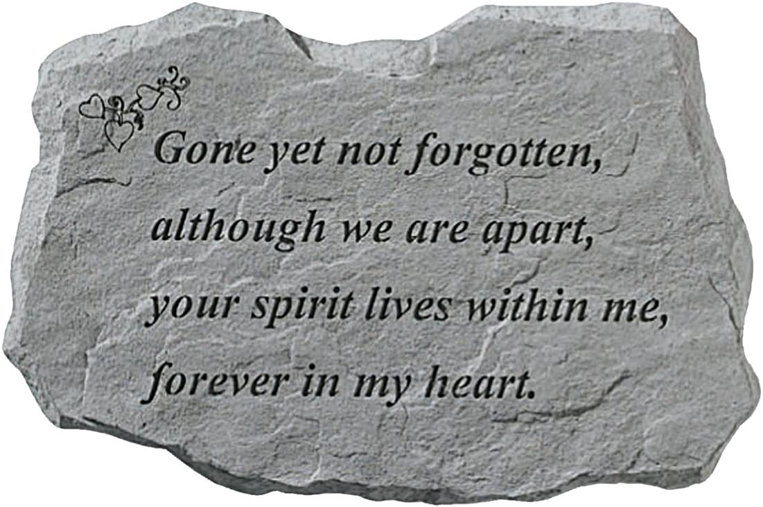 Design Toscano Gone Yet Not Forgotten: Cast Stone Memorial Garden Marker