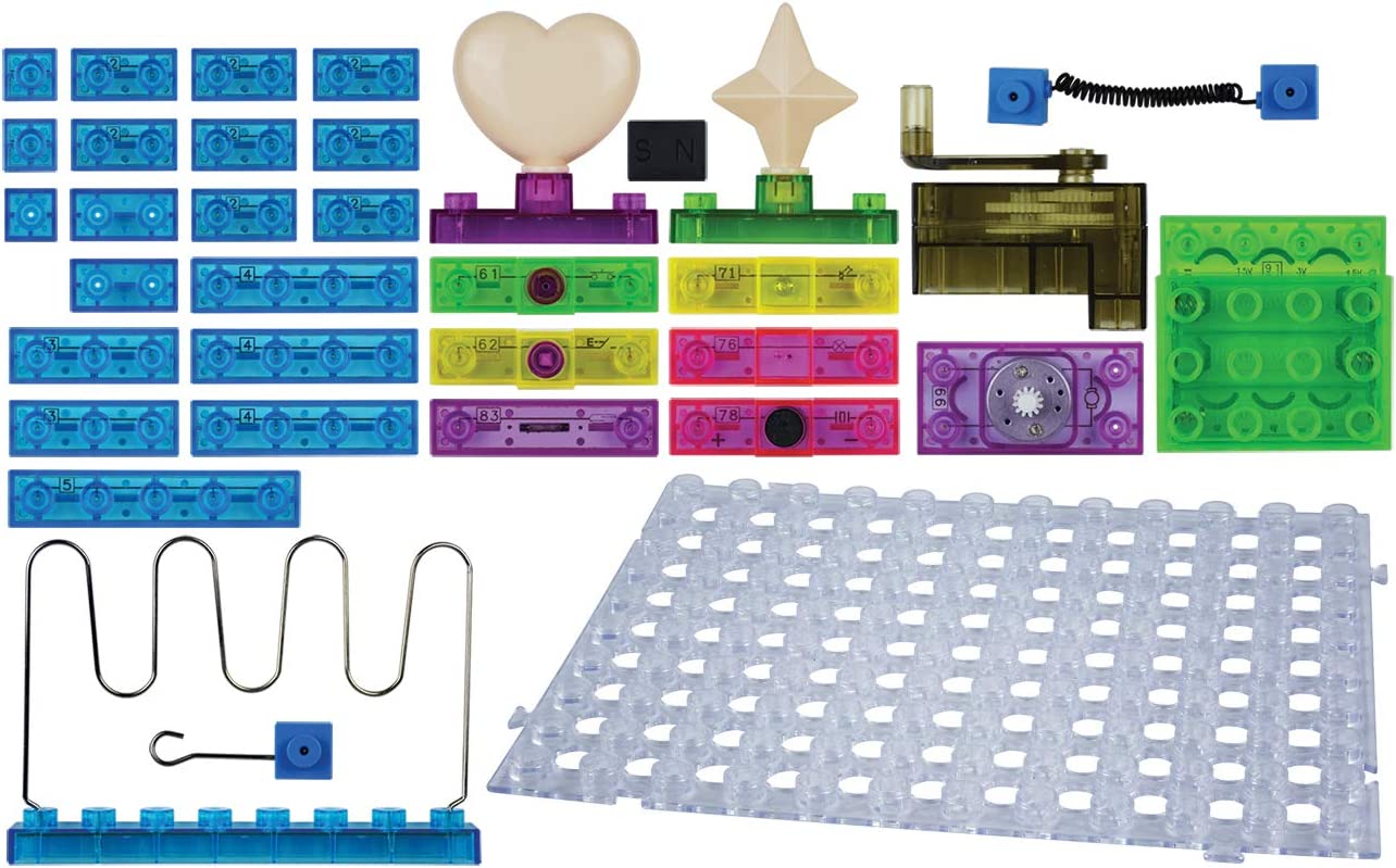 E-Blox Circuit Blox Builder - 72 Projects Circuit Board Building Blocks Toys Set for Kids Ages 8+ (CB-0163)