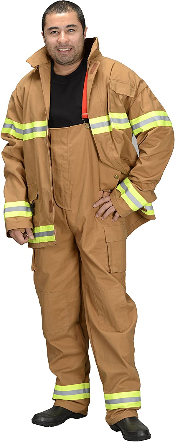 Aeromax Adult Fire Fighter Chicago Suit, Small, Tan