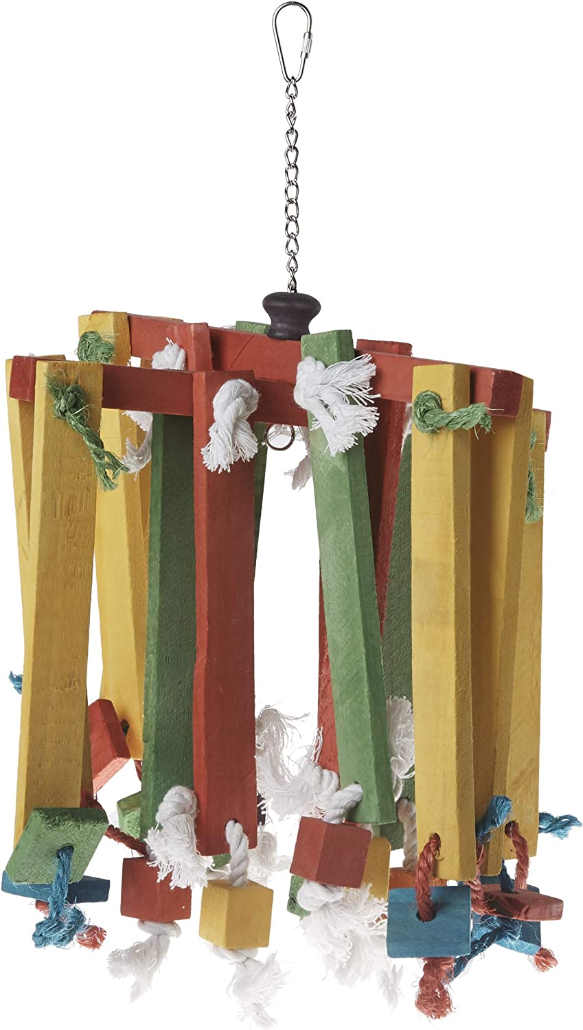 Prevue Pet Products 60948 Bodacious Bites Wood Chimes Bird Toy, Multicolor