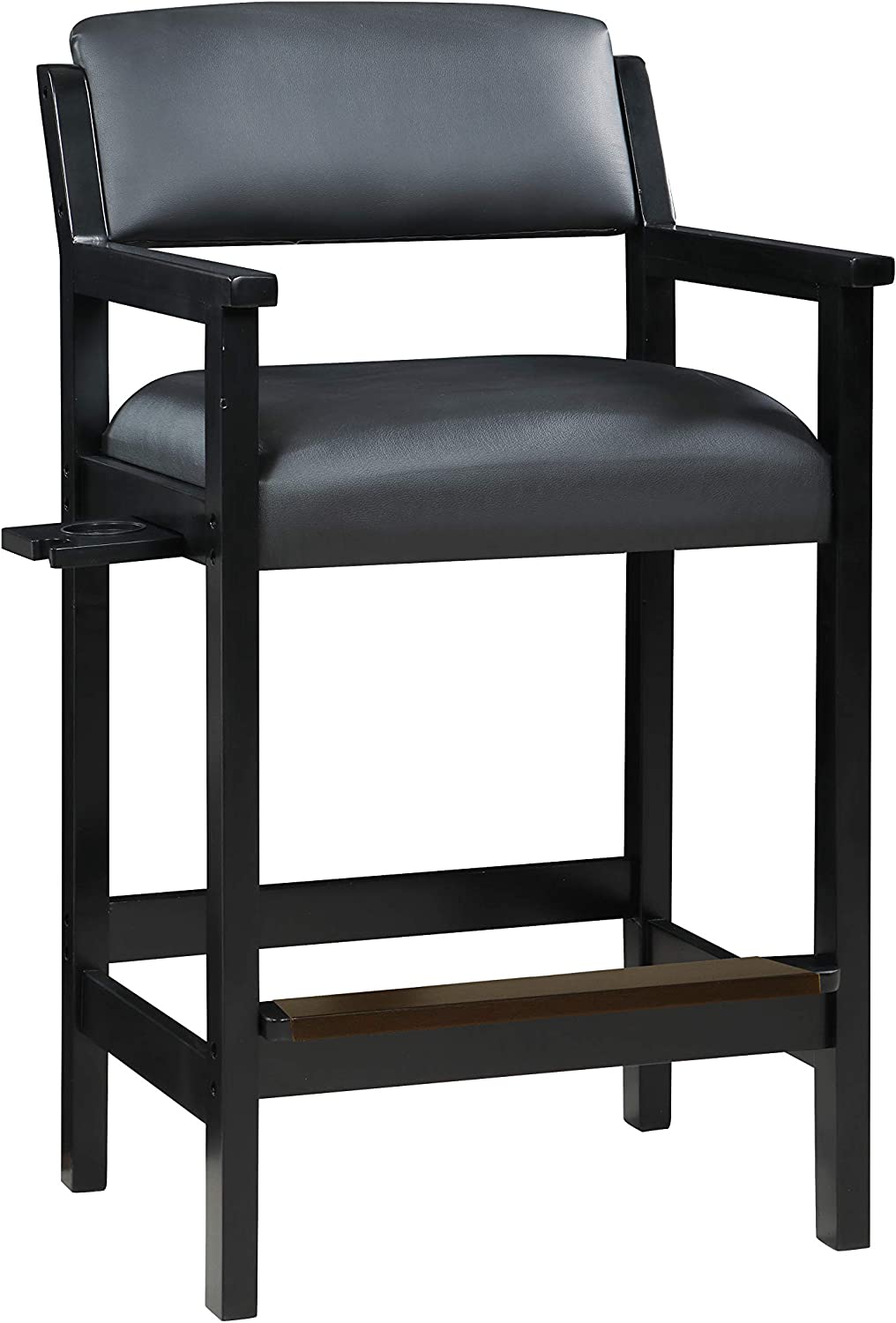 Hathaway Cambridge Spectator Chair, 22&#34; L x 26.8&#34; W x 44.5&#34; H, Black