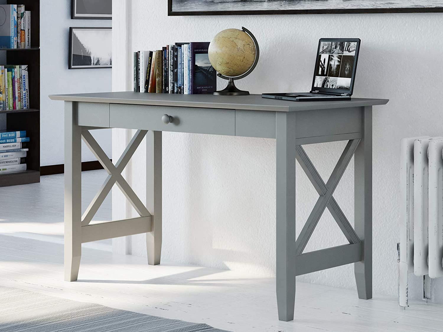 AFI Lexi Desk with Drawer, Grey