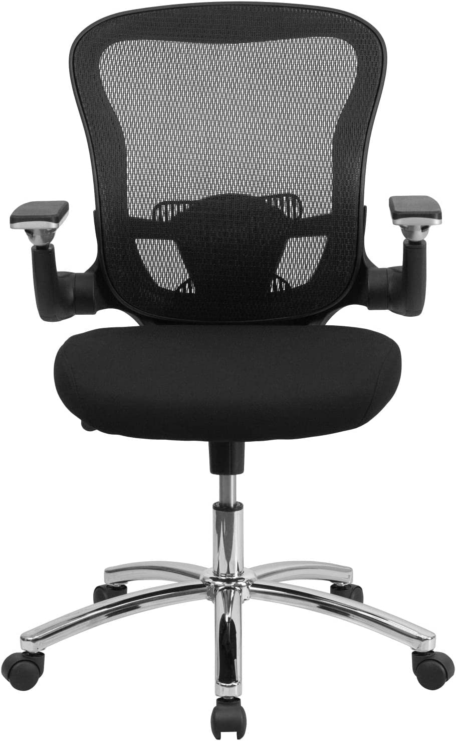 Flash Furniture Mid-Back Black Mesh Executive Swivel Ergonomic Office Chair with Height Adjustable Flip-Up Arms