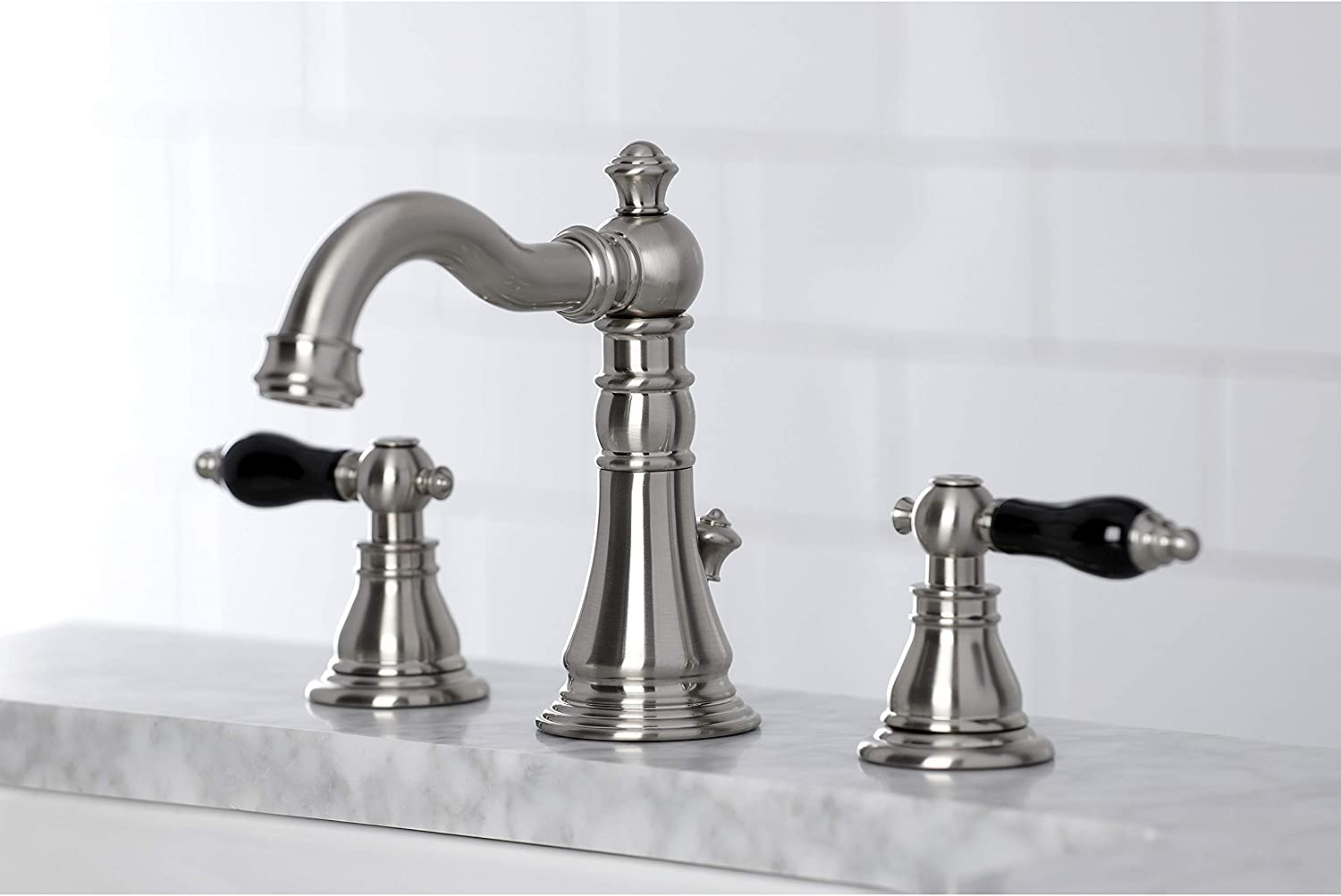 Kingston Brass FSC1978AKL Duchess Widespread Bathroom Faucet, Brushed Nickel