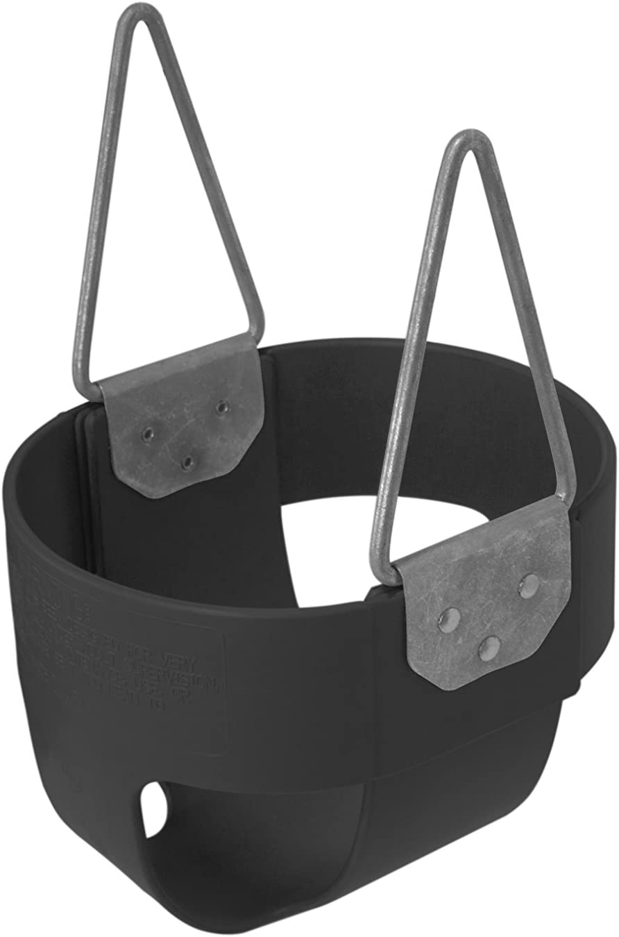 American Swing Black Toddler Full Bucket Swing Seat Commercial or Residential