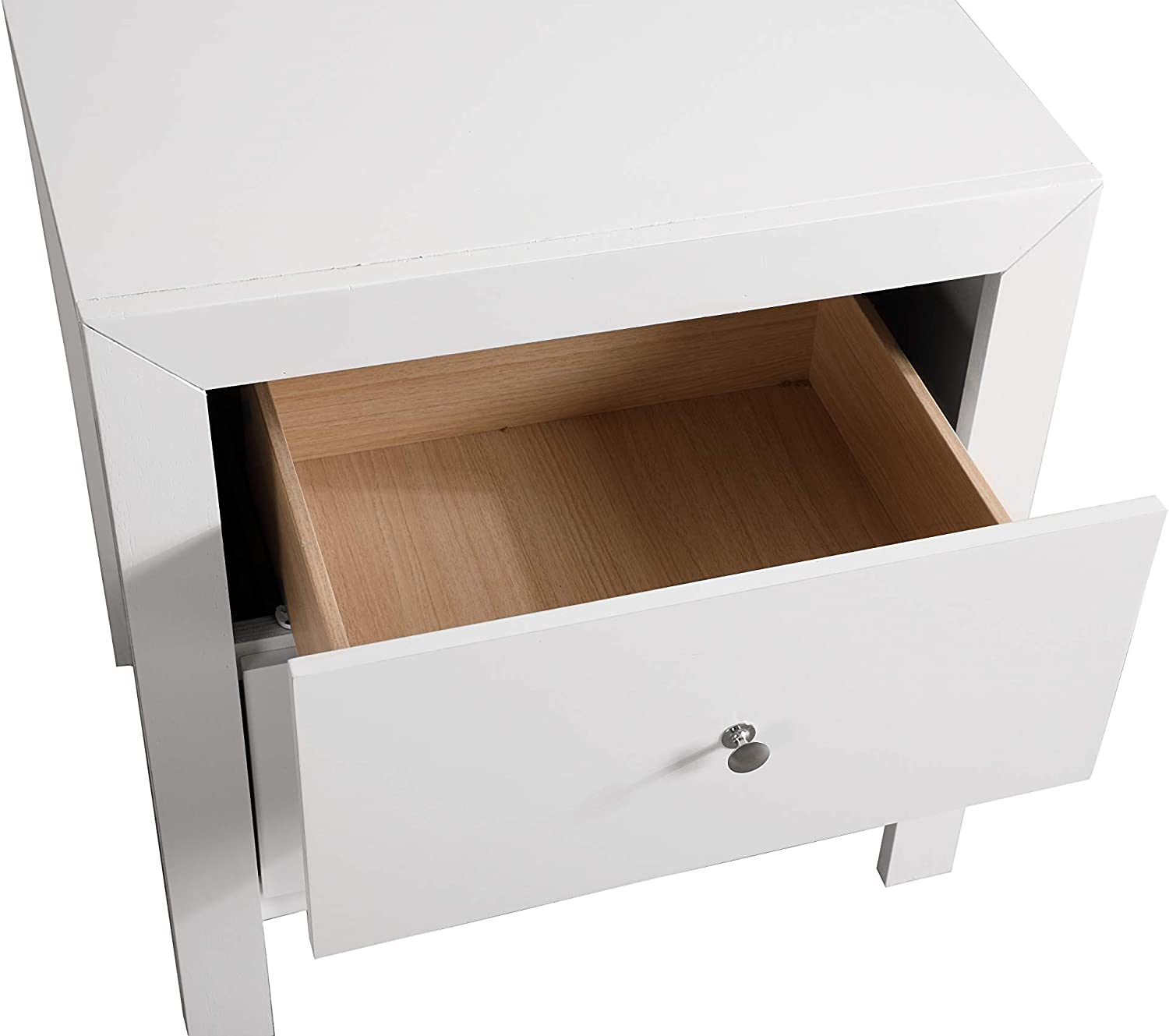 Glory Furniture 2 Drawer Nightstand, White