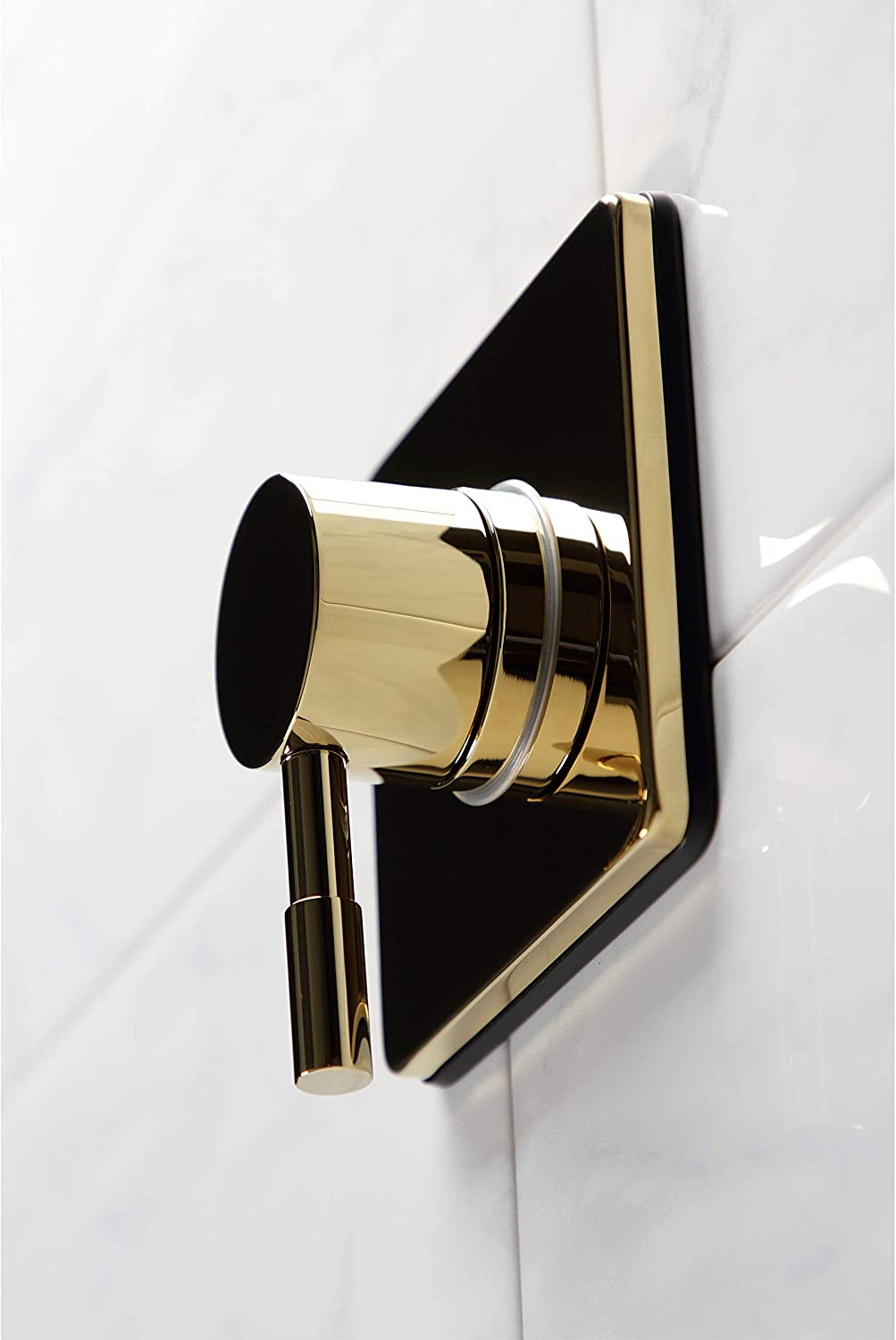 Kingston Brass KS3042DL Concord Three-Way Diverter Valve with Trim Kit, Polished Brass