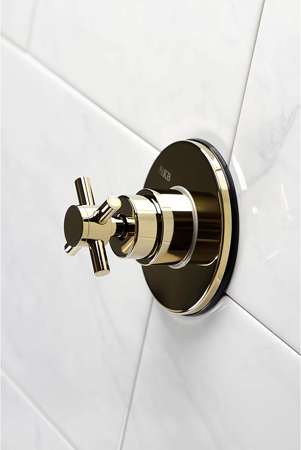 Kingston Brass KS3032DX Concord Three-Way Diverter Valve with Trim Kit, Polished Brass