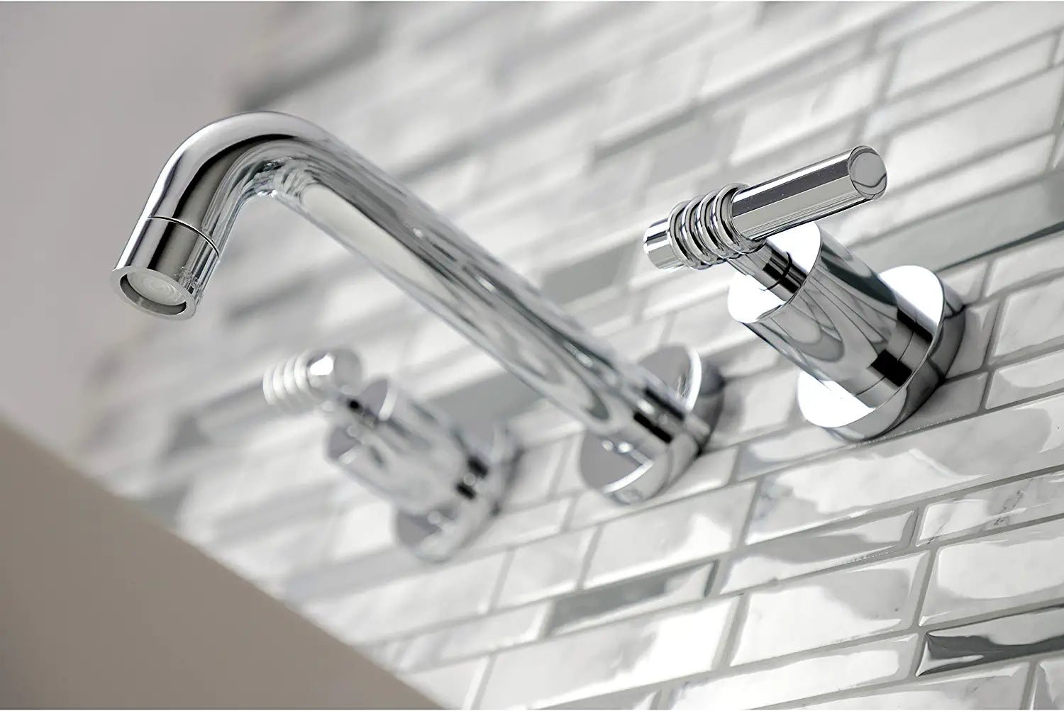 Kingston Brass KS8121ML Milano Bathroom Faucet, Polished Chrome