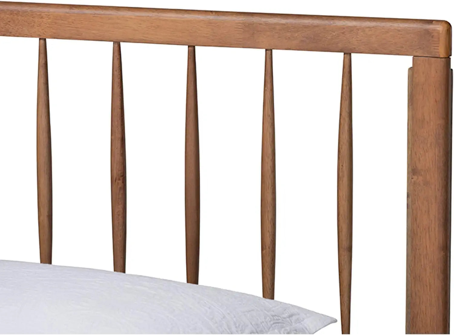 Baxton Studio Toru Mid-Century Modern Ash Walnut Finished Wood Twin Size Platform Bed