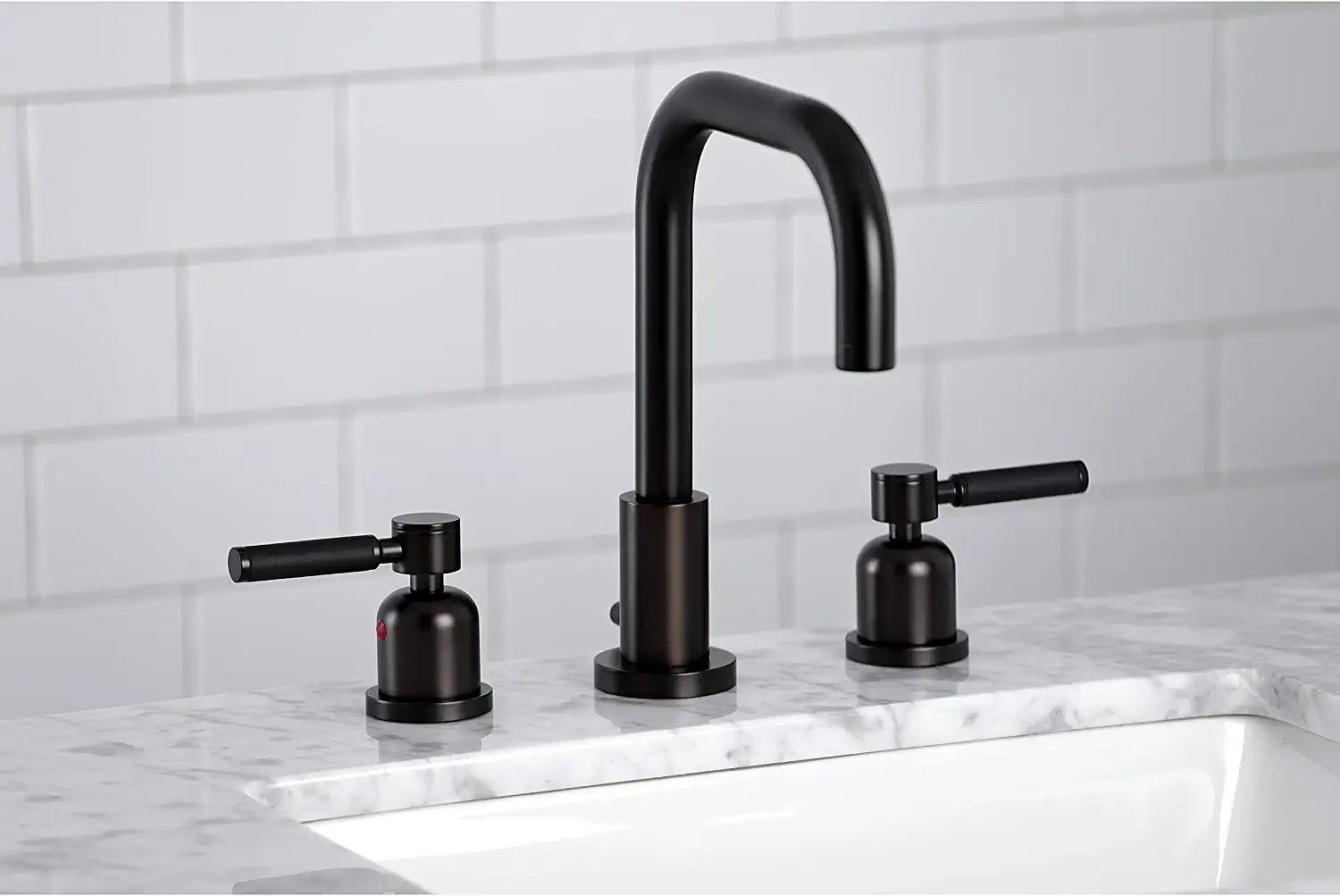 Kingston Brass FSC8935DKL Kaiser Widespread Bathroom Faucet, Oil Rubbed Bronze