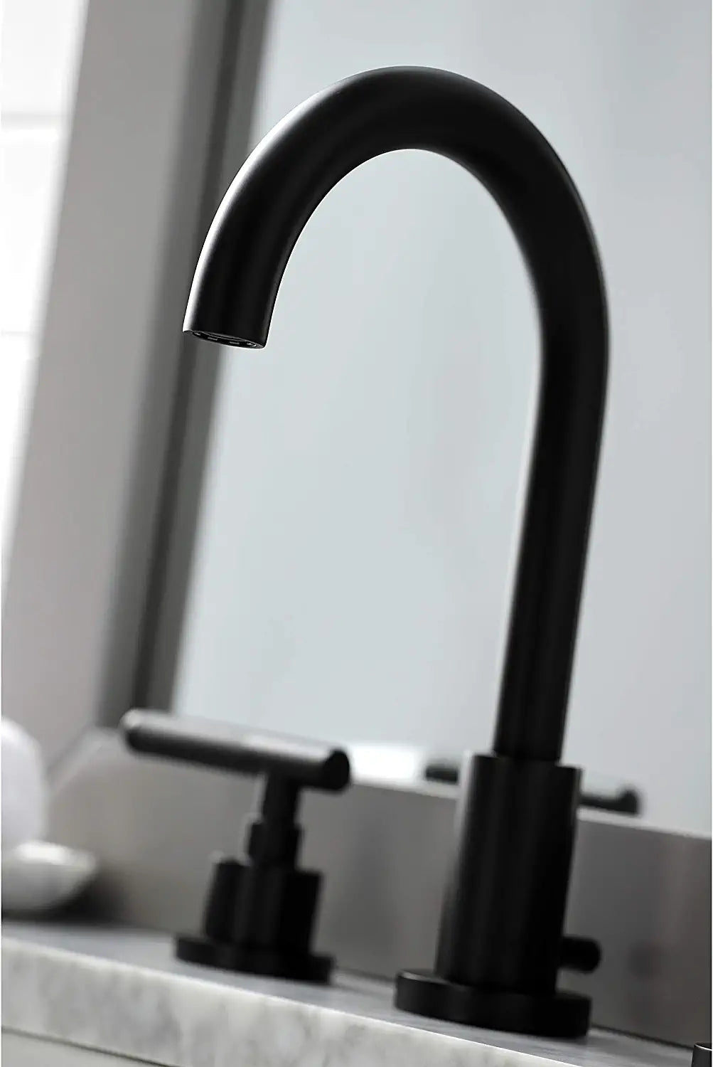 Kingston Brass FSC8920CKL Kaiser Widespread Bathroom Faucet, Matte Black