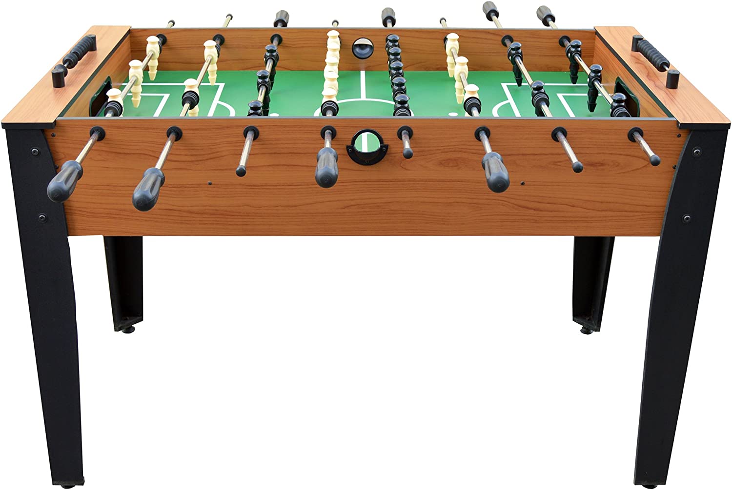 Hathaway 54-Inch Hurricane Foosball Table for Family Game Rooms with Light Cherry Finish, Analog Scoring and Free Accessories