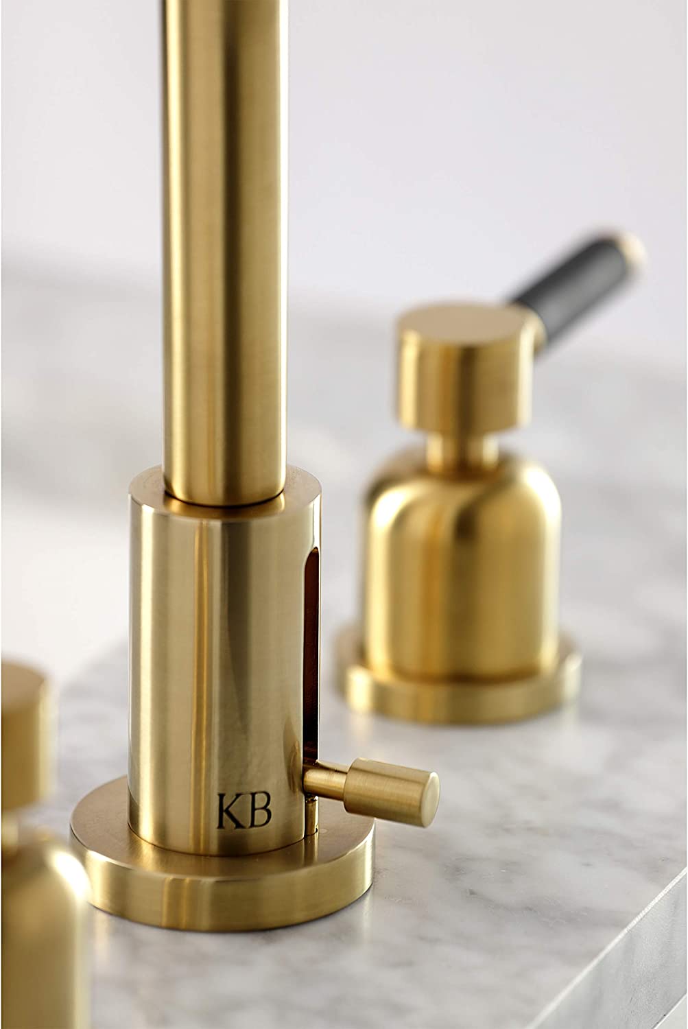 Kingston Brass FSC8933DKL Kaiser Widespread Bathroom Faucet, Brushed Brass