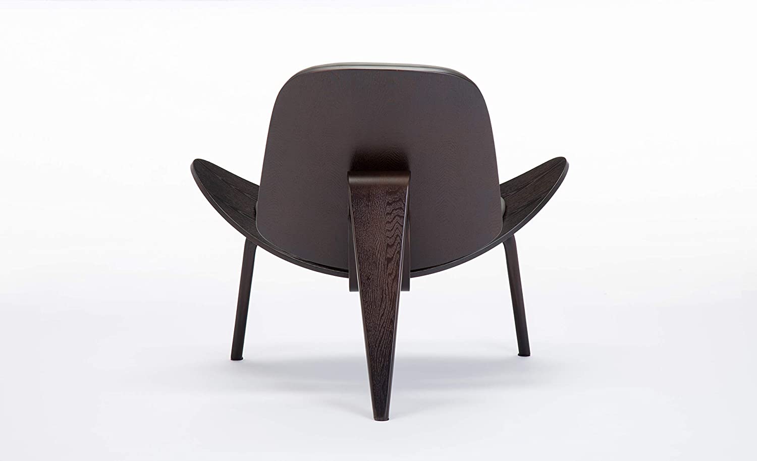 Boraam Shell Side Chair, Walnut/Gray