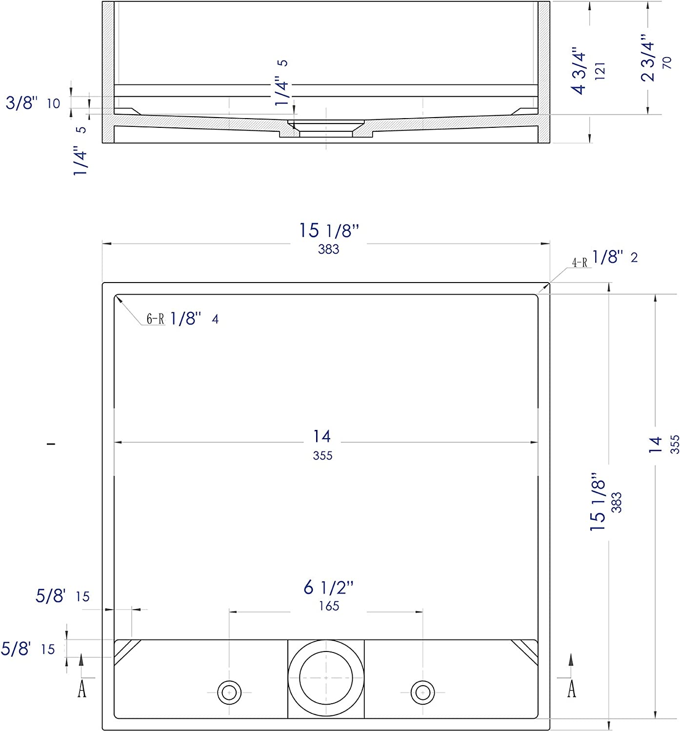 ALFI brand ABRS14S Bathroom Sink, White Matte