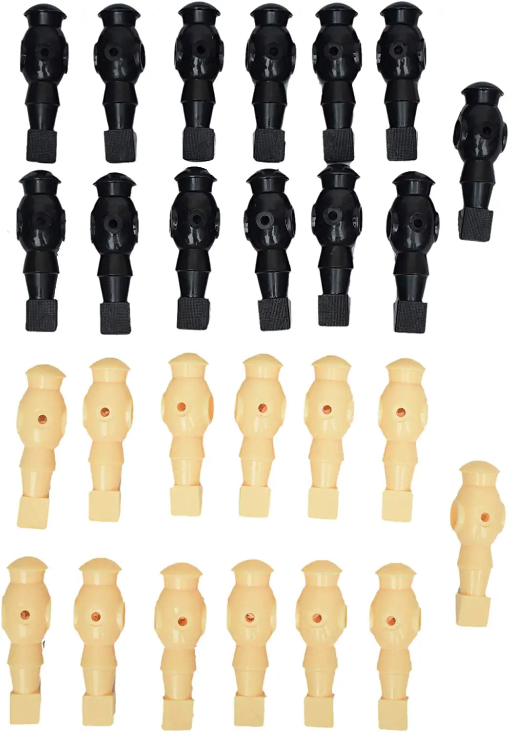 Hathaway Premium Replacement Foosball Men - Set of 26, Black/White