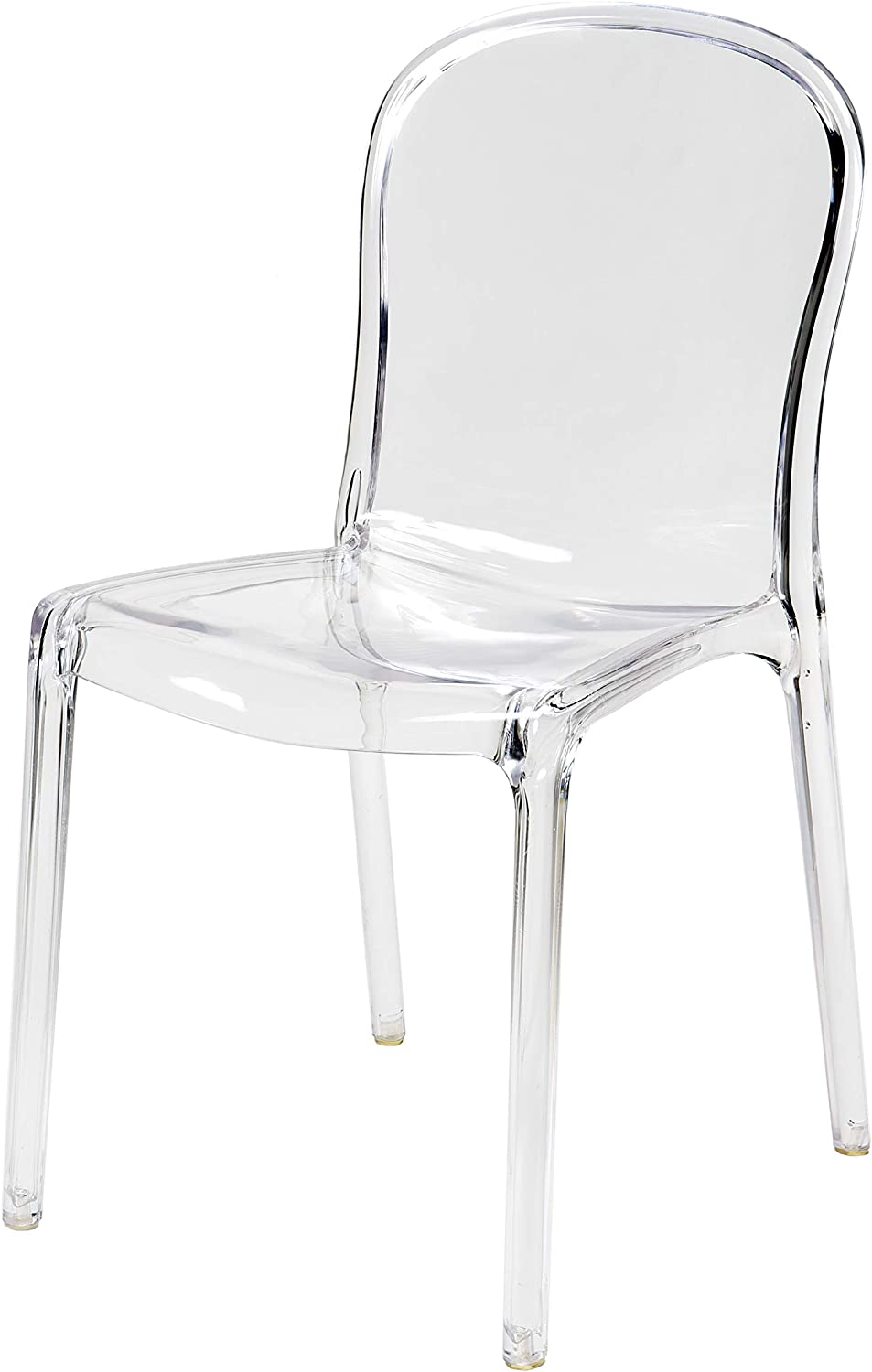 Commercial Seating Products Polycarbonate Genoa Chairs, Clear