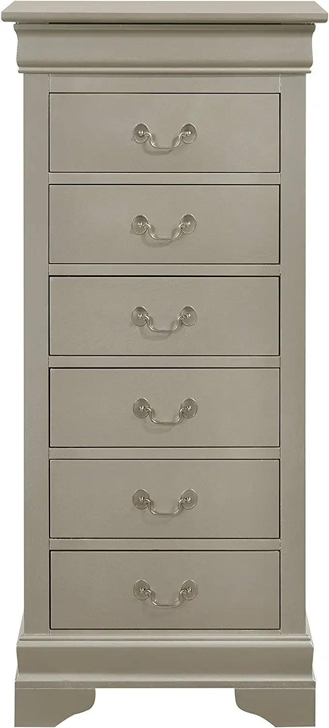 Glory Furniture Lingerie Chest, Silver Champagne